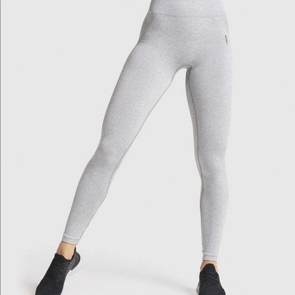 GYMSHARK Flex High Waisted leggings Grey/Blue - Picture 1 of 5